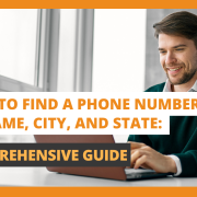 How to Find a Phone Number by Name City and State