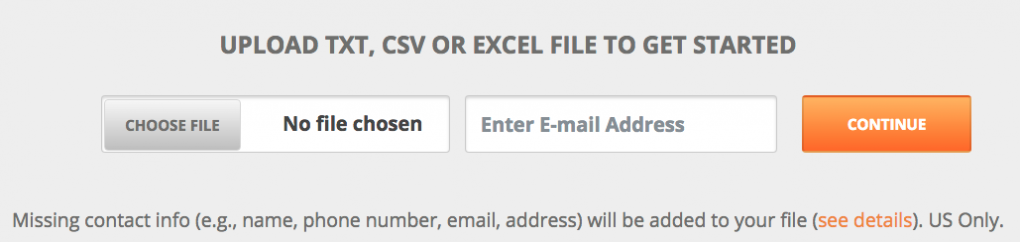 Searchbug batch processing validates data